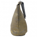 10001- GRAY AND GOLD CANVAS TOTE BAG